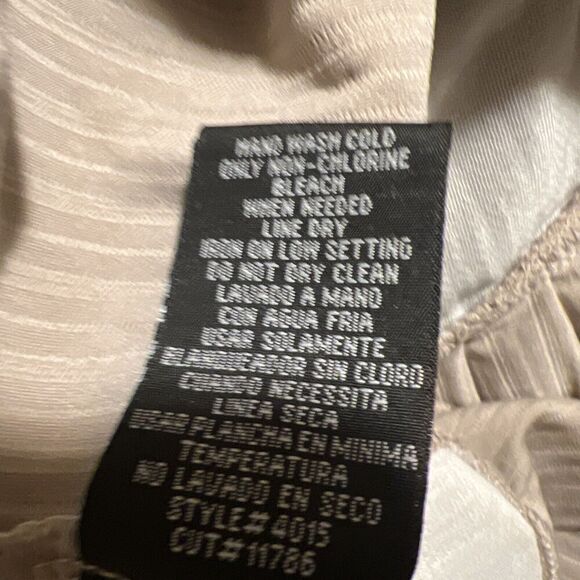 Brianna Milay Dress Womens Size 8 Pleated Metallic Gold Sequin Lace Neckline Hem - Picture 11 of 12